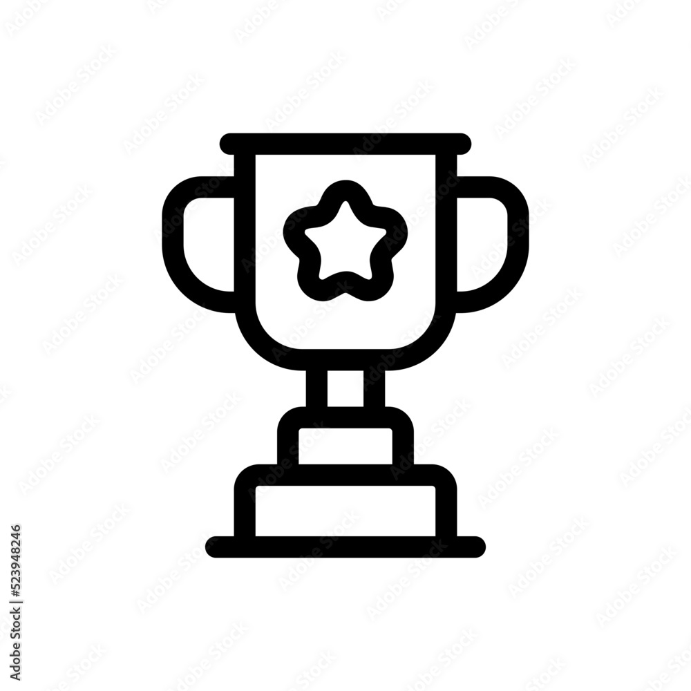 trophy line icon trophy line icon