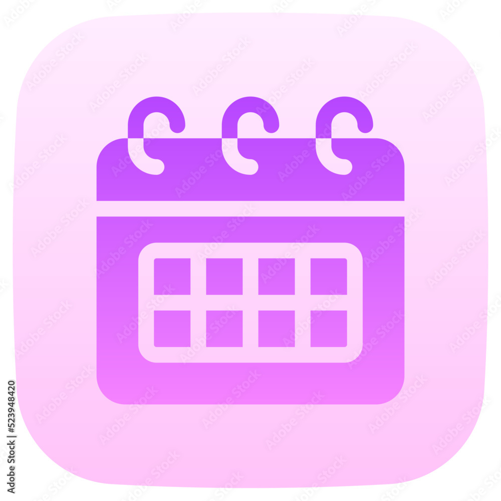 calendar flat gradient icon calendar flat gradient icon
