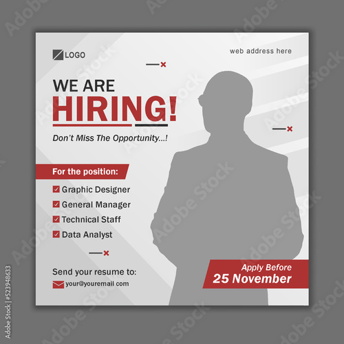 We are Hiring Social Media Post Promotion for Instagram Facebook