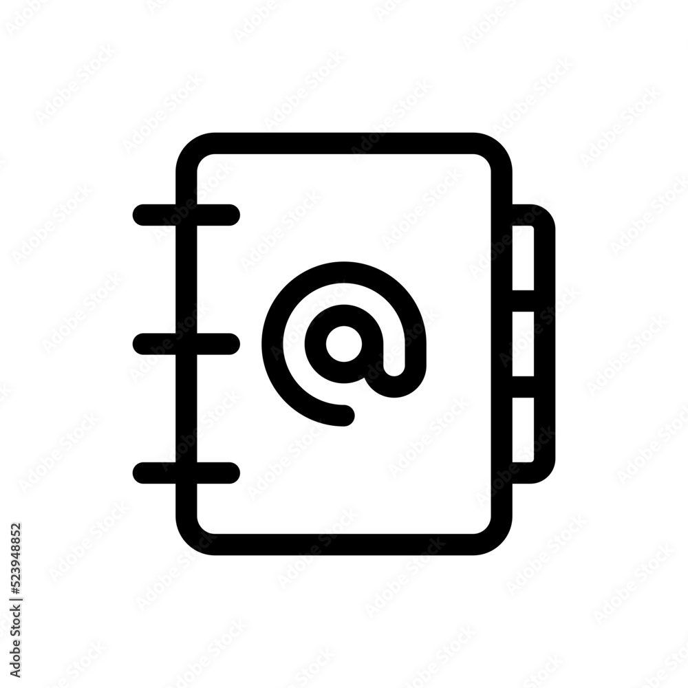 agenda line icon agenda line icon