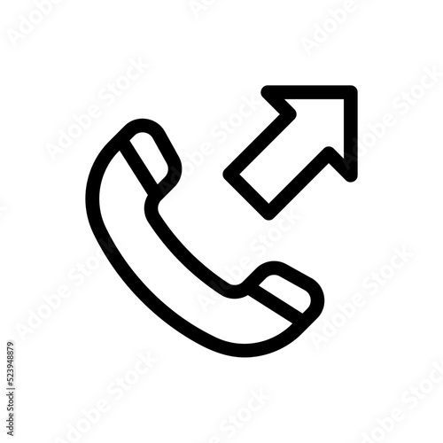 outgoing line icon