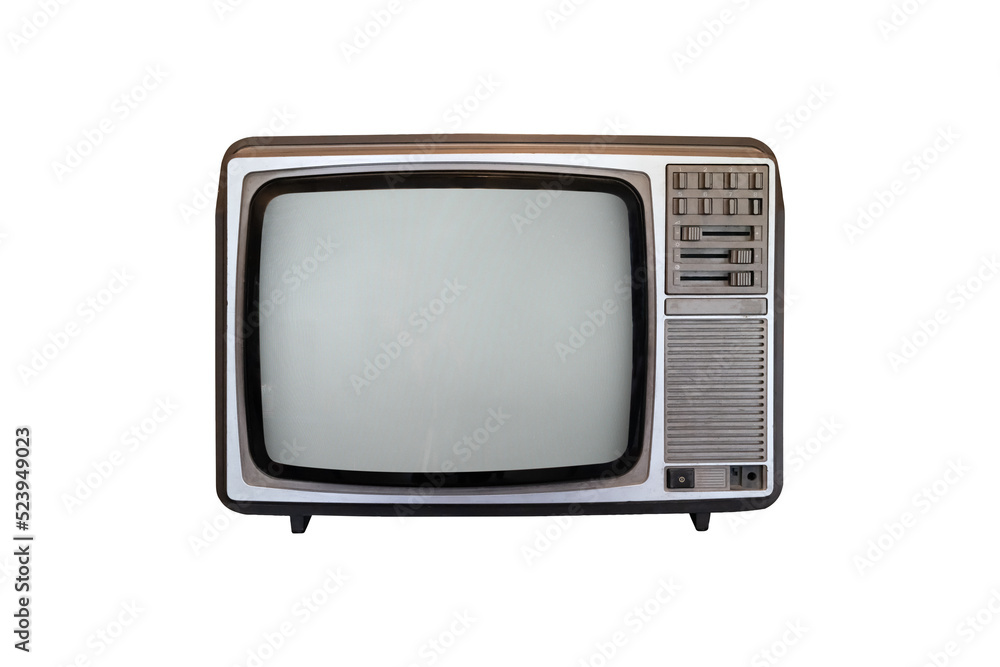 Retro television isolate object for design, retro technology