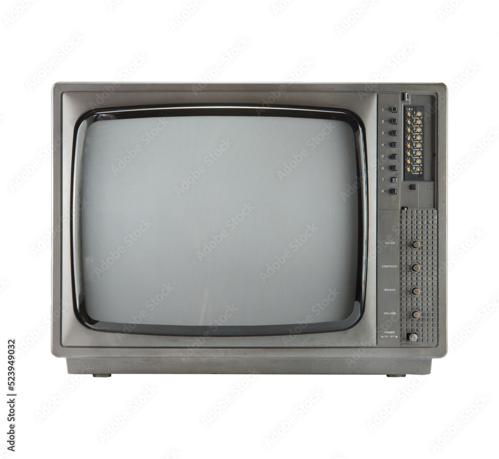 Retro television isolate object for design, retro technology