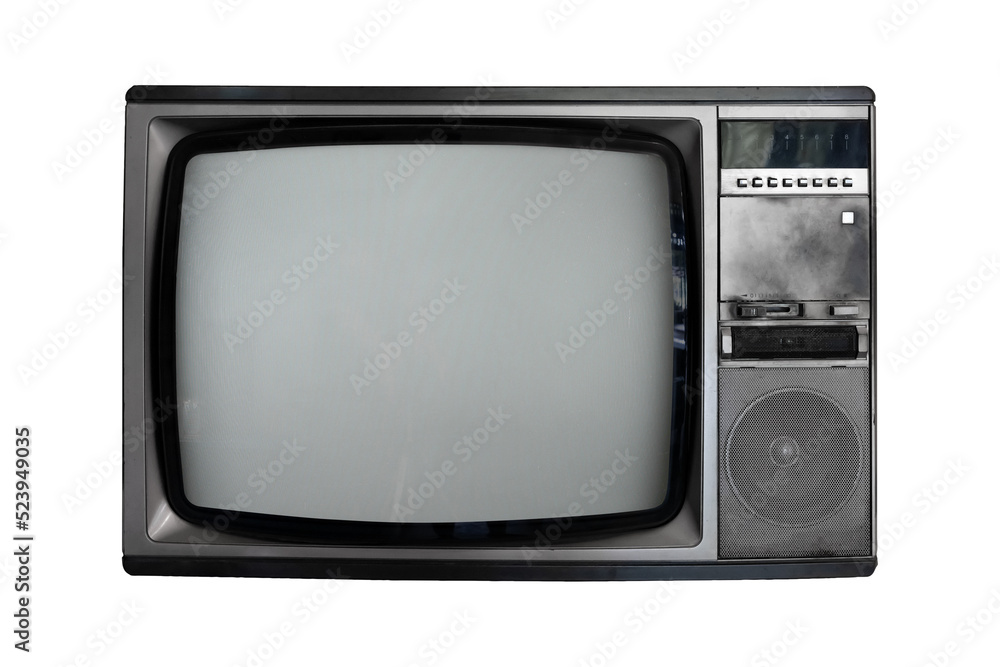 Retro television isolate object for design, retro technology Retro television isolate object for design, retro technology