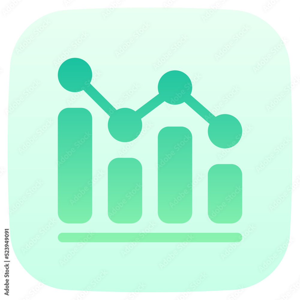 bar graph flat gradient icon bar graph flat gradient icon