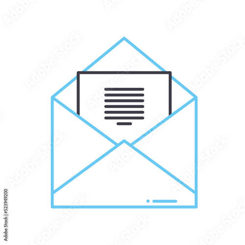 telegram line icon, outline symbol, vector illustration, concept sign
