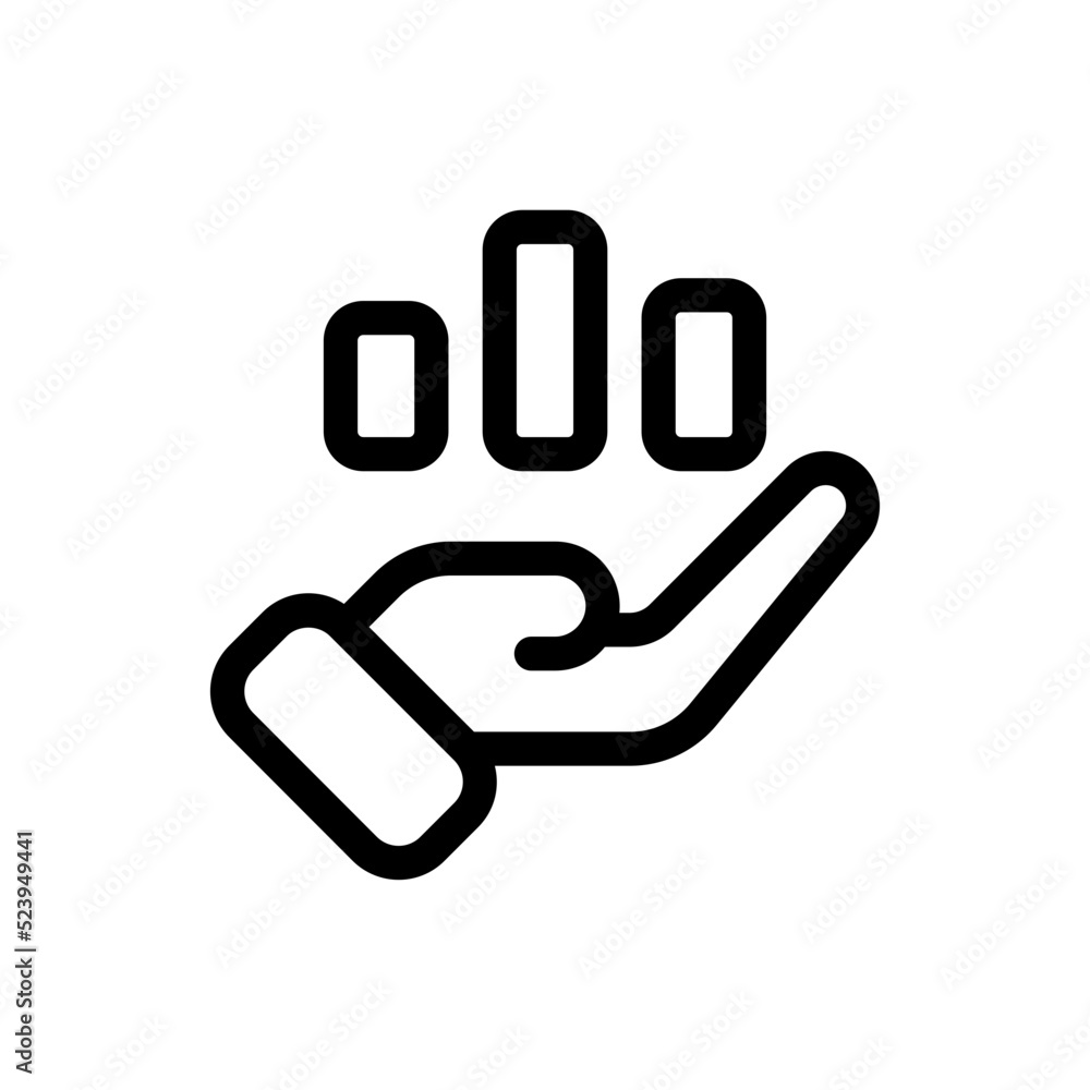 analysis line icon analysis line icon