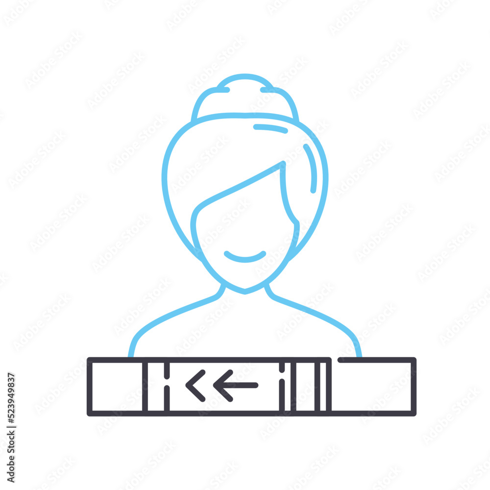 pregnancy test line icon, outline symbol, vector illustration, concept sign