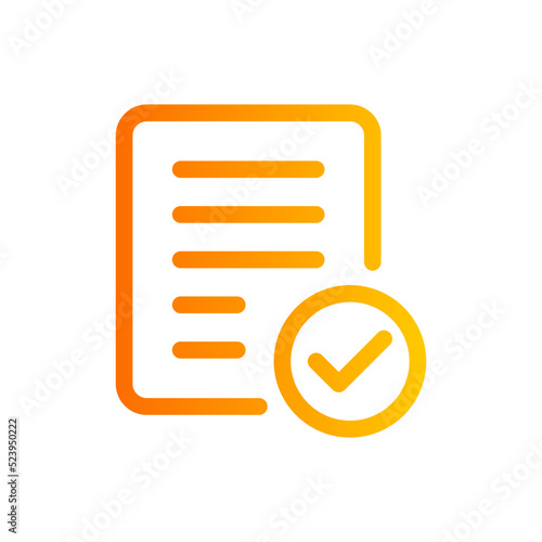 accept gradient icon