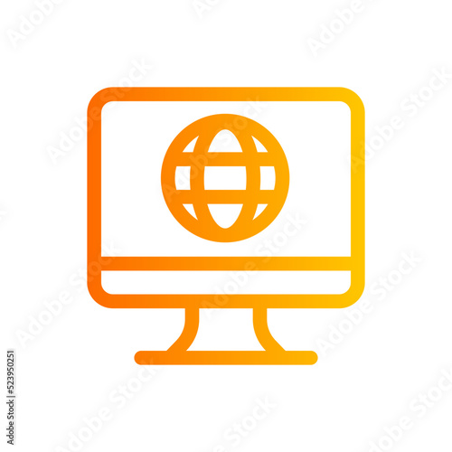 internet gradient icon