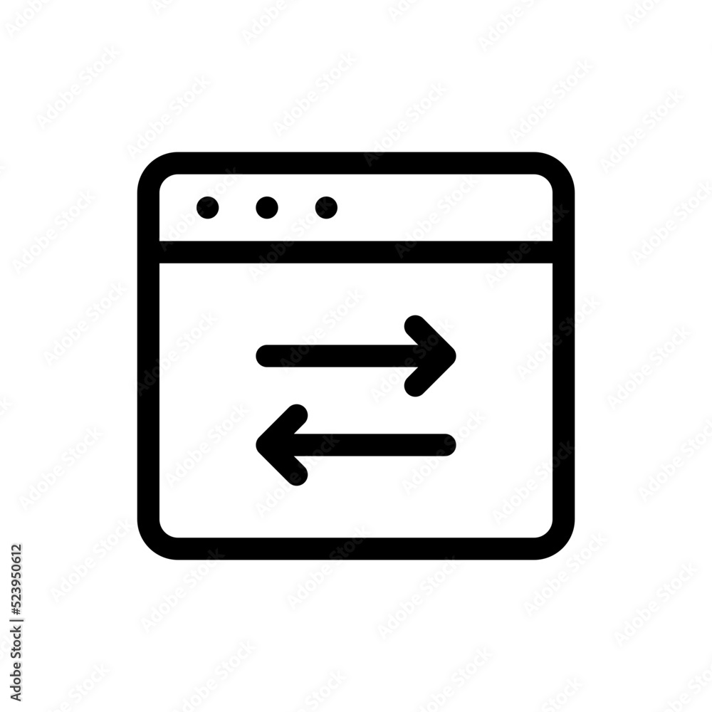 transfer line icon transfer line icon