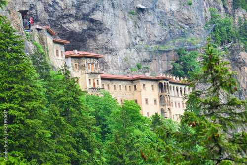 Sumela Monastery in Macka district of Trabzon city, Turkey -The monastery is one of the most important historic and touristic venues in Trabzon.