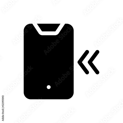 incoming glyph icon