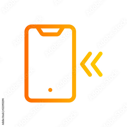 incoming gradient icon