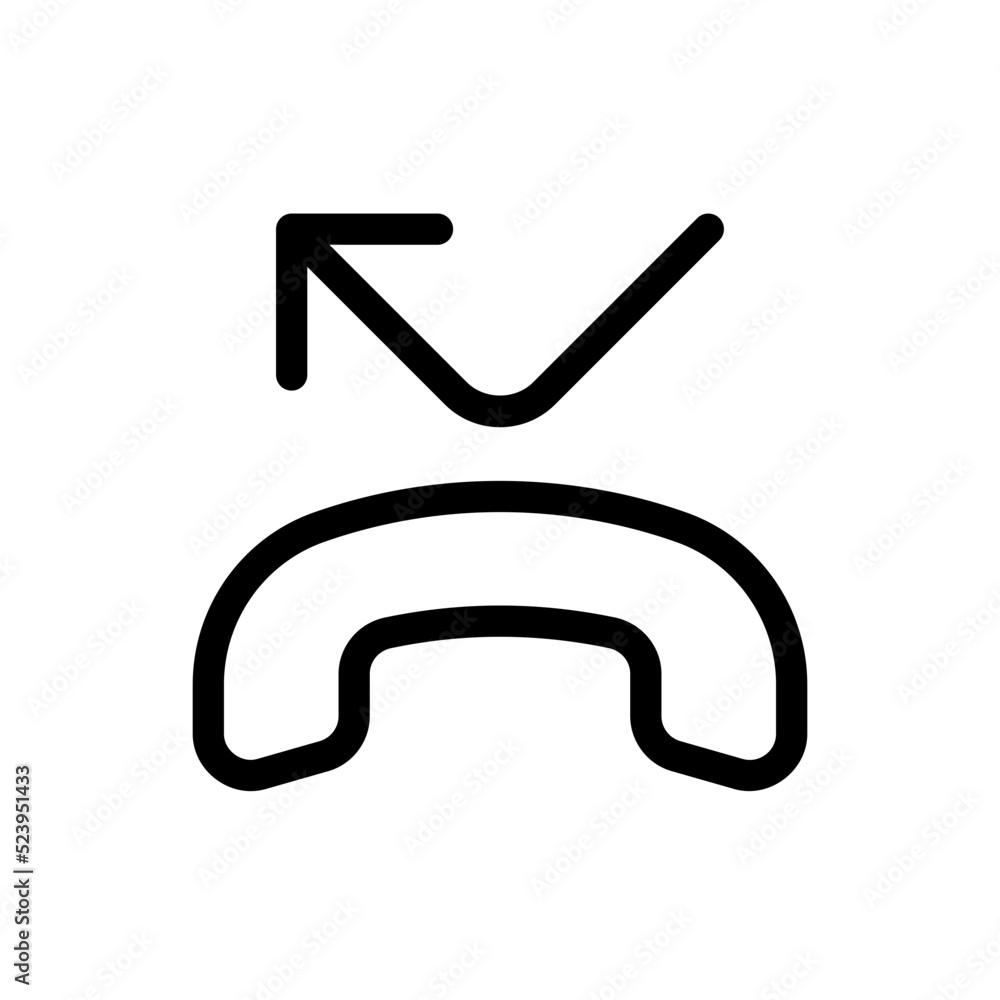 missed call line icon