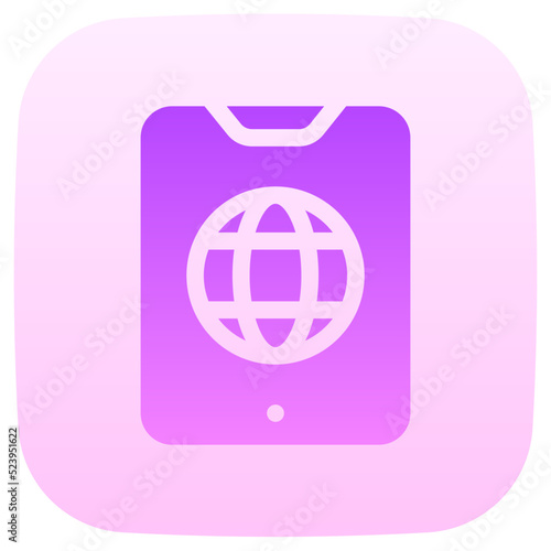 browsing flat gradient icon