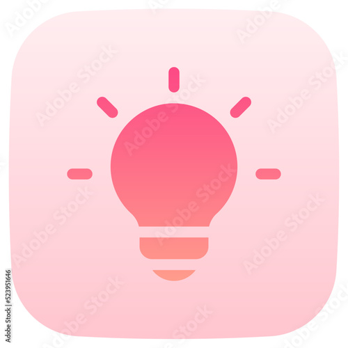 idea flat gradient icon