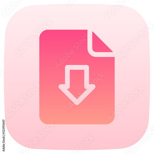installer flat gradient icon