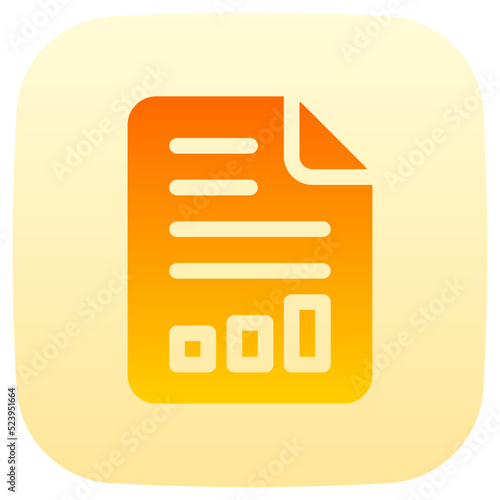 seo report flat gradient icon