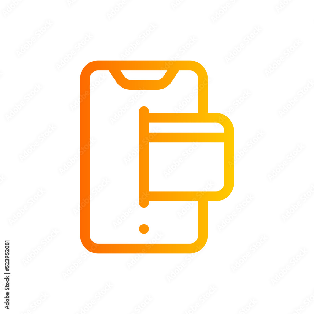 online payment gradient icon online payment gradient icon