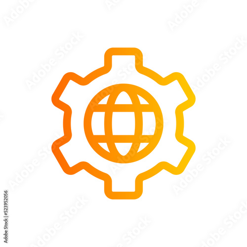 globalization gradient icon