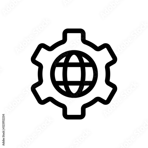 globalization line icon