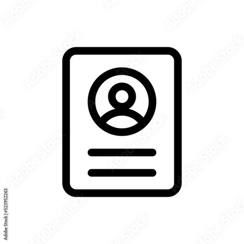 portfolio line icon