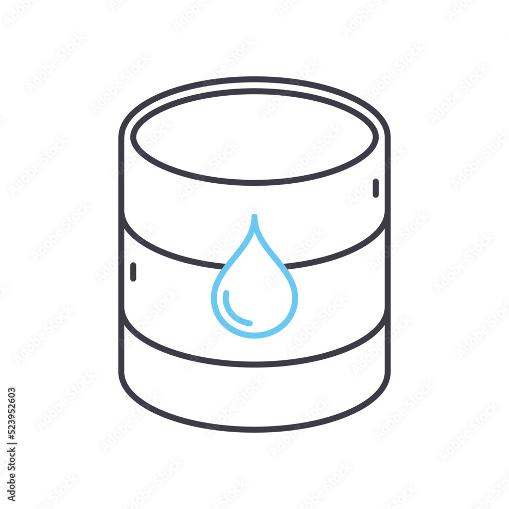 oil line icon, outline symbol, vector illustration, concept sign oil line icon, outline symbol, vector illustration, concept sign