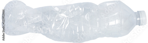 Fotografi Squashed plastic bottle for recycle.