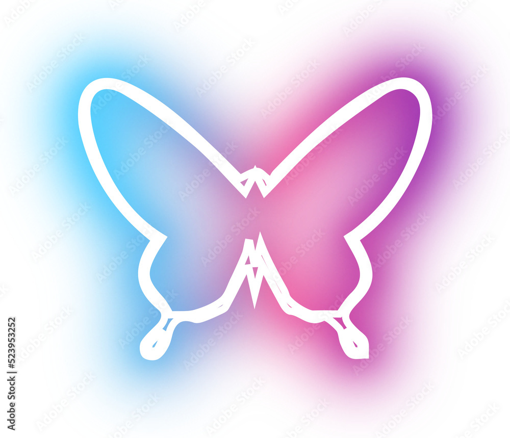 Collection of butterfly neon Collection of butterfly neon