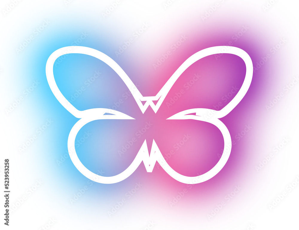 Collection of butterfly neon Collection of butterfly neon