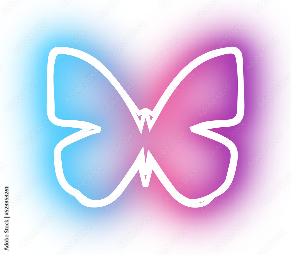 Collection of butterfly neon Collection of butterfly neon