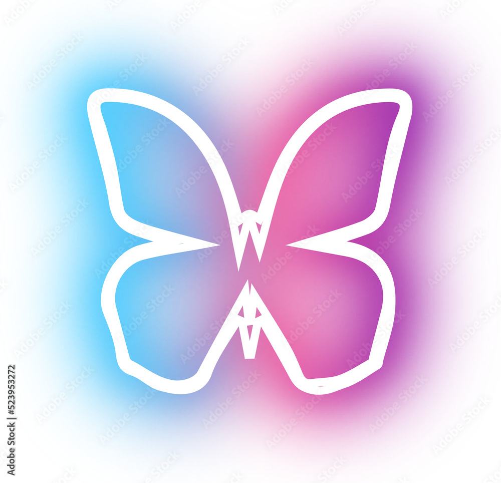Collection of butterfly neon Collection of butterfly neon
