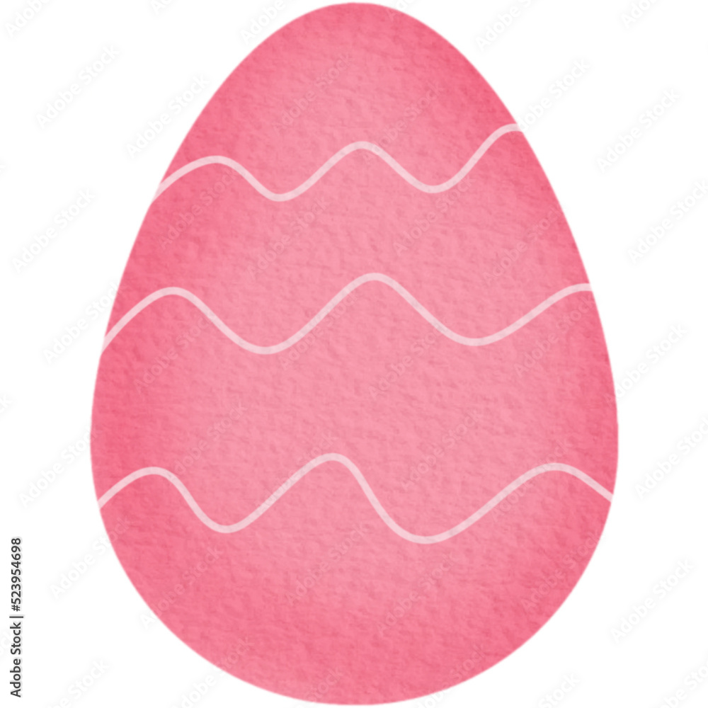 pink easter egg on white pink easter egg on white