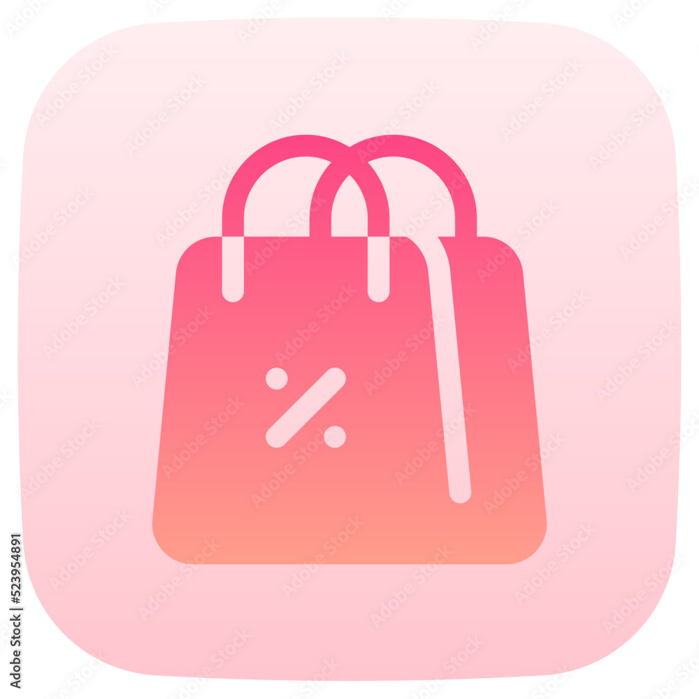 shopping bag flat gradient icon shopping bag flat gradient icon