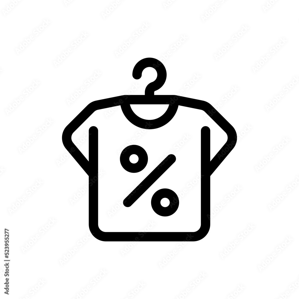 Fototapeta premium shirt line icon