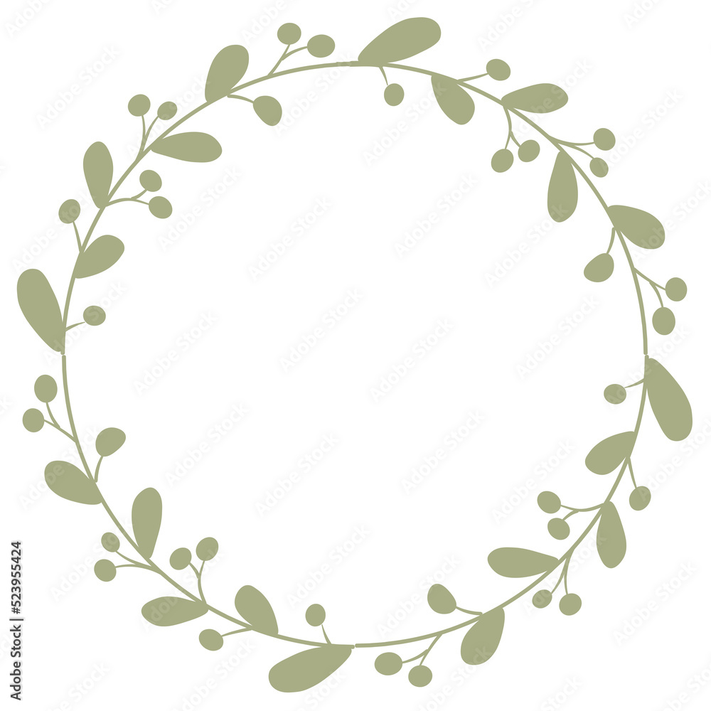 Floral Wreath Frame Floral Wreath Frame