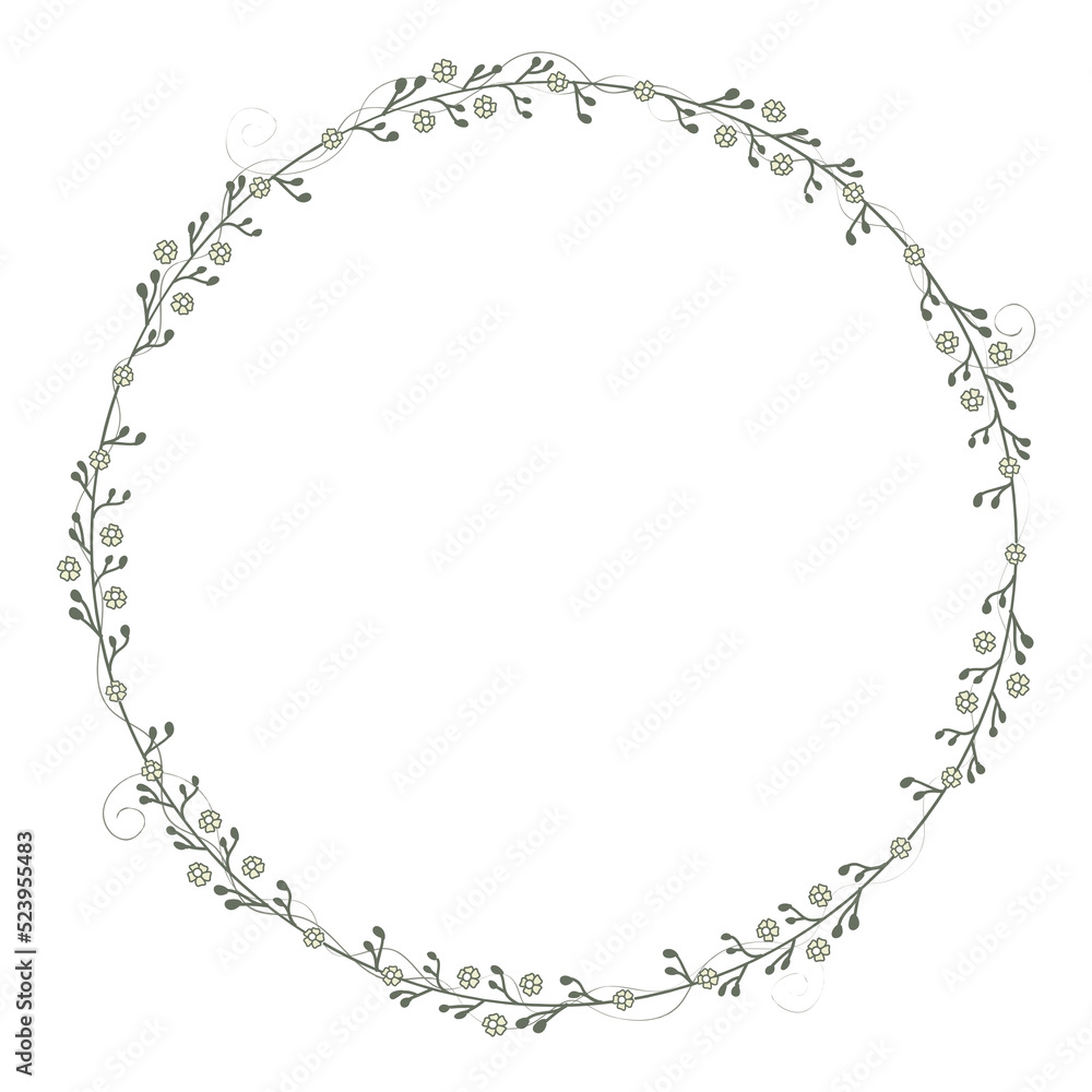 Floral Wreath Frame Floral Wreath Frame