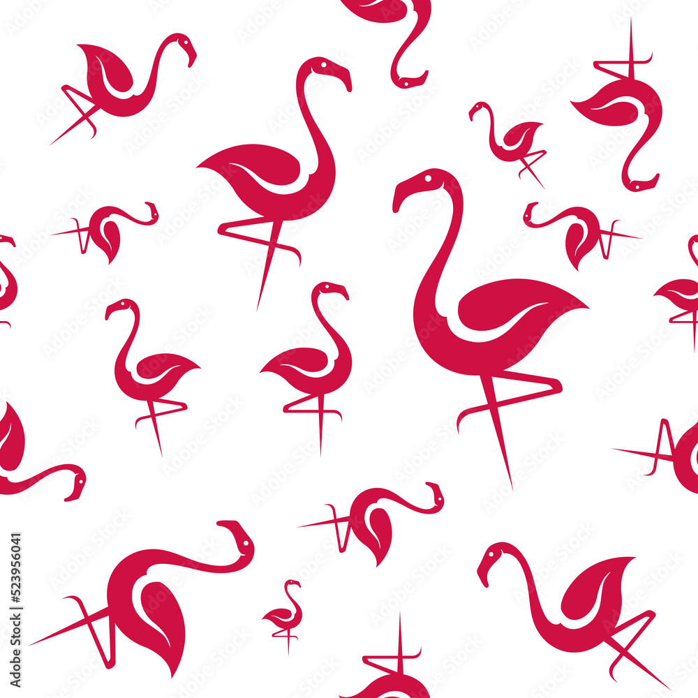 Swan Seamless Pattern Design Swan Seamless Pattern Design