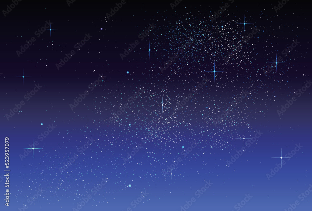 Fototapeta premium ベクター背景素材_夜空