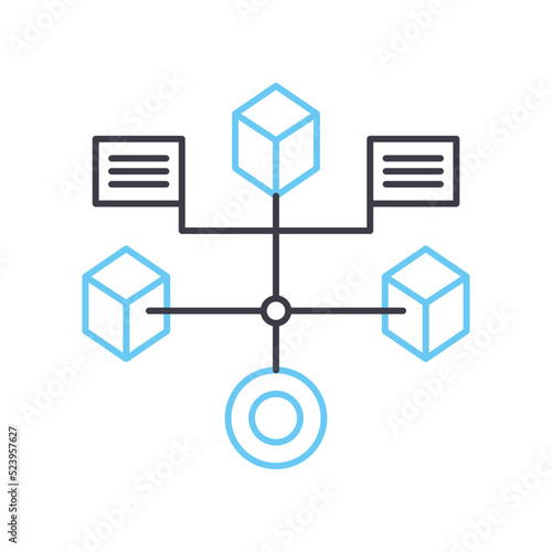 structure line icon, outline symbol, vector illustration, concept sign