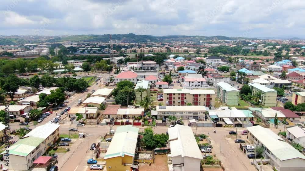 Scenic Ariel view of Abuja City Nigeria, Residential Neighborhood Scenic Ariel view of Abuja City Nigeria, Residential Neighborhood