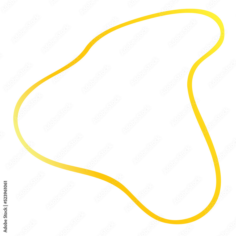 Gold Abstract Shape Gold Abstract Shape