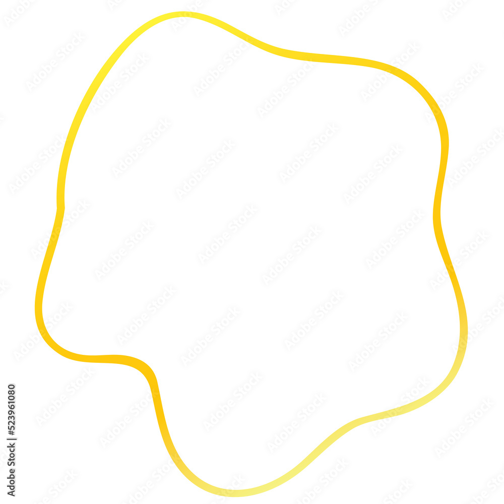 Gold Abstract Shape Gold Abstract Shape