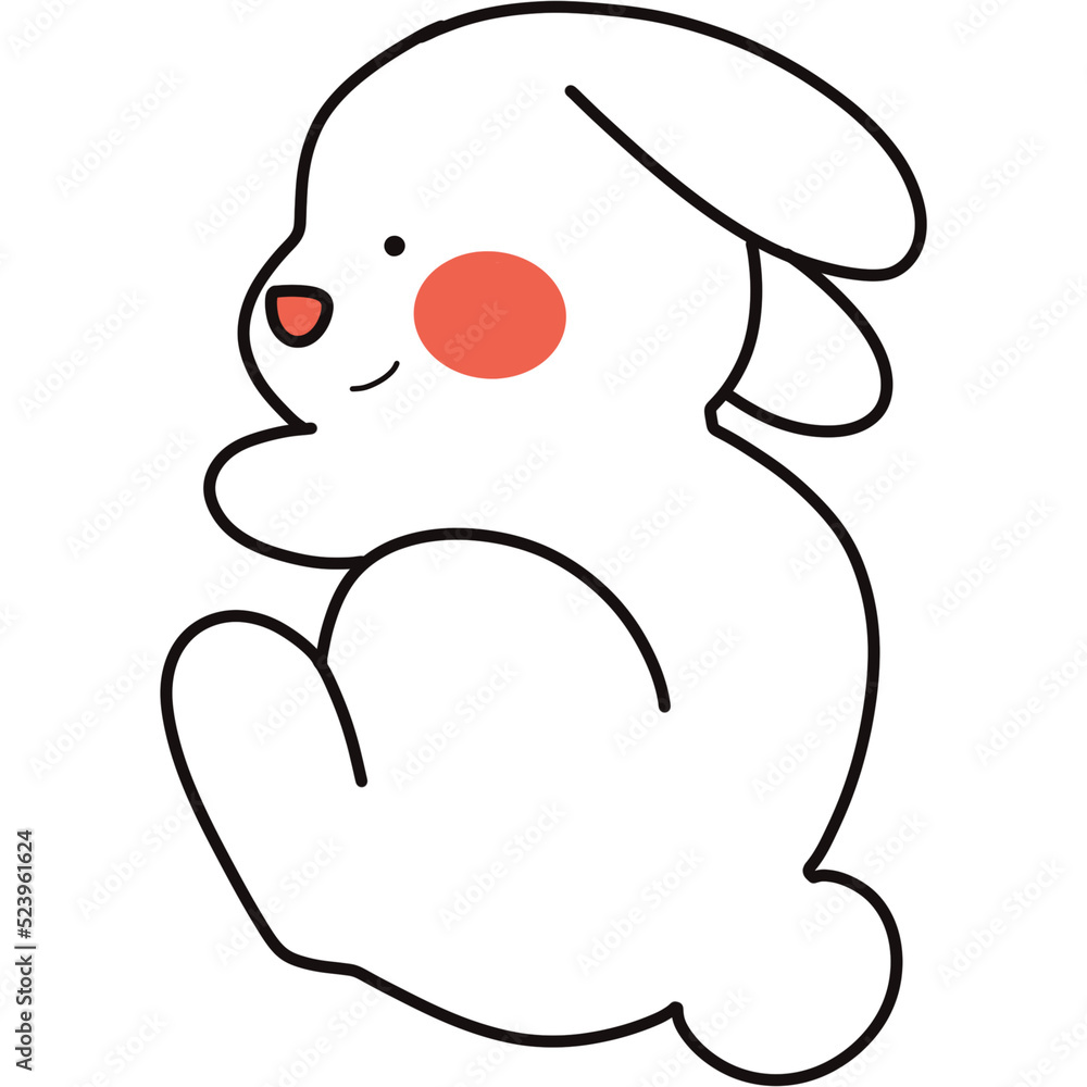 rabbit with a heart rabbit with a heart