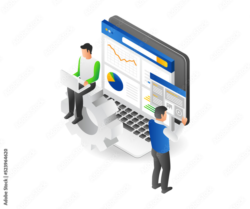 Two male web developer analysis Two male web developer analysis