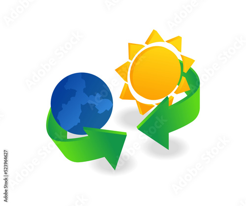 The sun and the earth complement each other