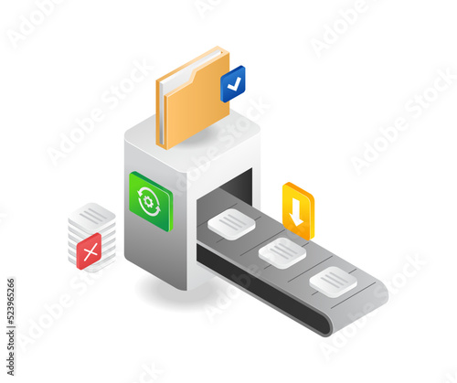 Machine create data folder processing