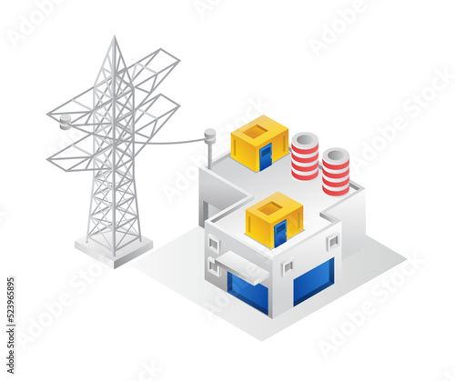 Electrical grid for industrial plants