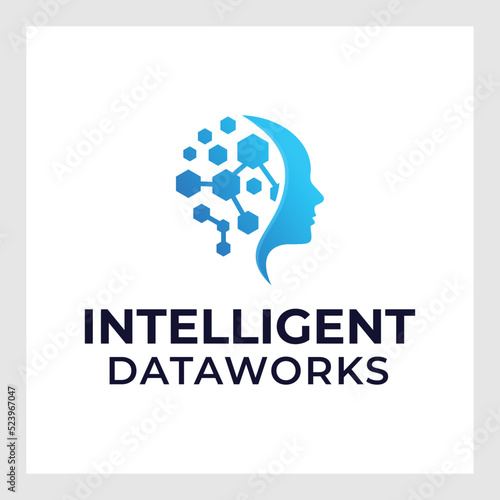 design logo with a symbol of the human mindset